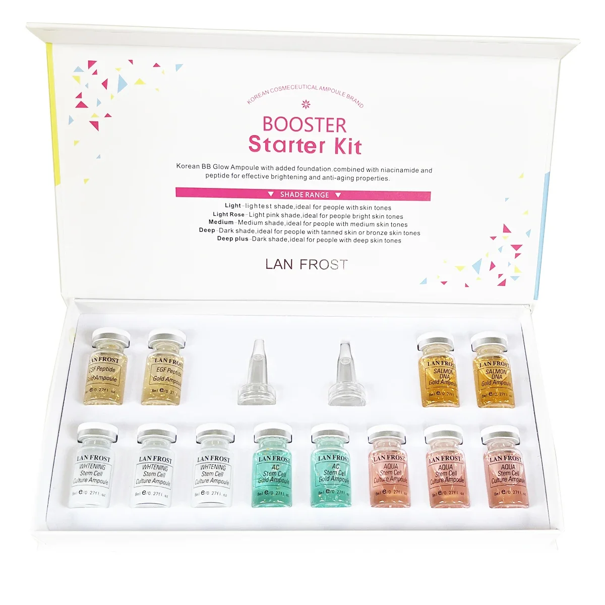 BB Cream Hyaluronic Acid Facial Glow Serum Ampoule Essence Peptide Moisturizing Foundation Makeup Skin Rejuvenation Care Beauty