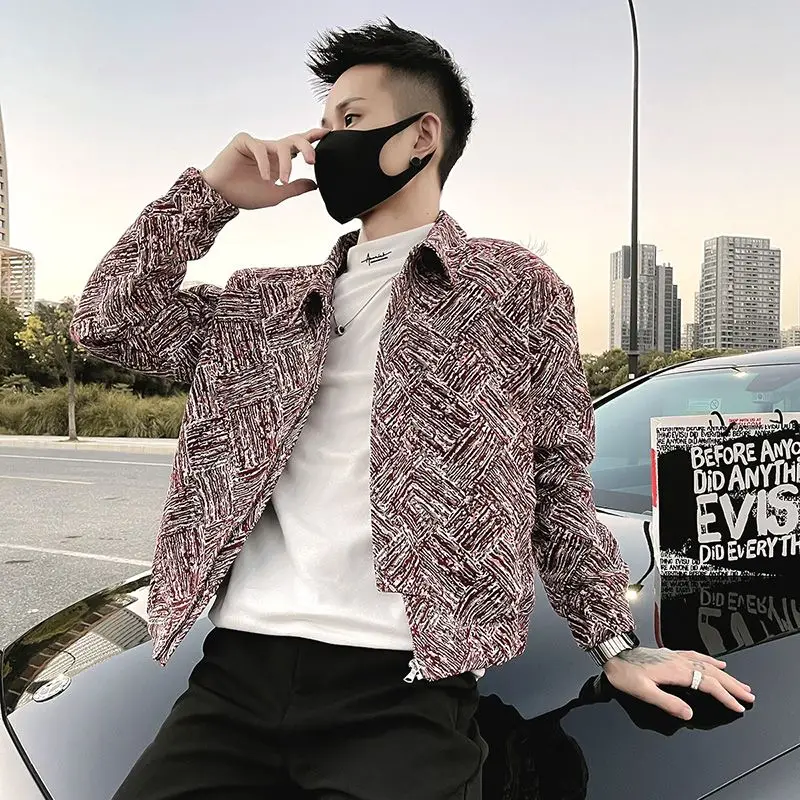 Autumn Winter KPOP Fashion Style Harajuku Slim Fit Tops Loose All Match Casual Outerwear Lapel Korean Style Long Sleeve Jacket