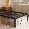 Twin Bed Frames with Mahogany Wood Headboard, 14 Inch Twin Bed Frame No Box Spring Needed Support Up to 2500 lbs, Noise Free 3