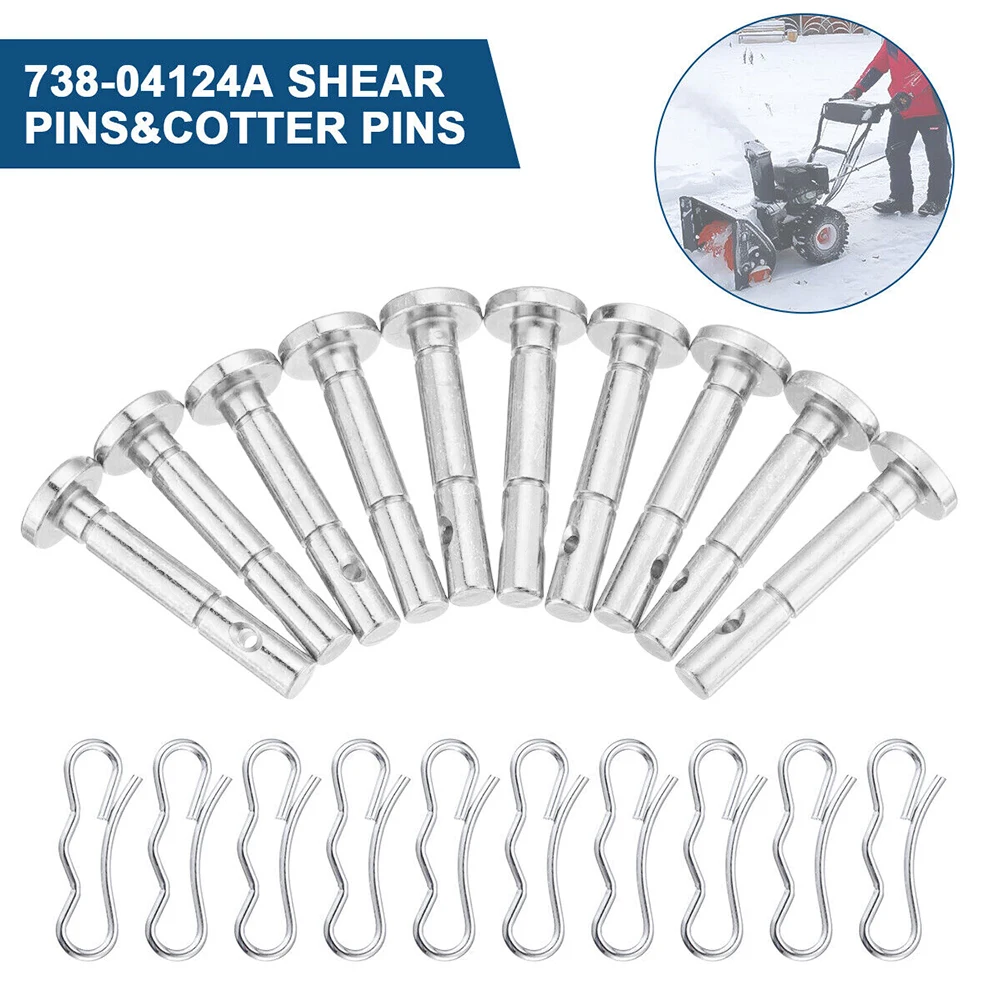 

20×738-04124A Shear Pins&Cotter Pins For MTD Snowblower Set Snowblowers Snow Blower Replacement Parts Accessories