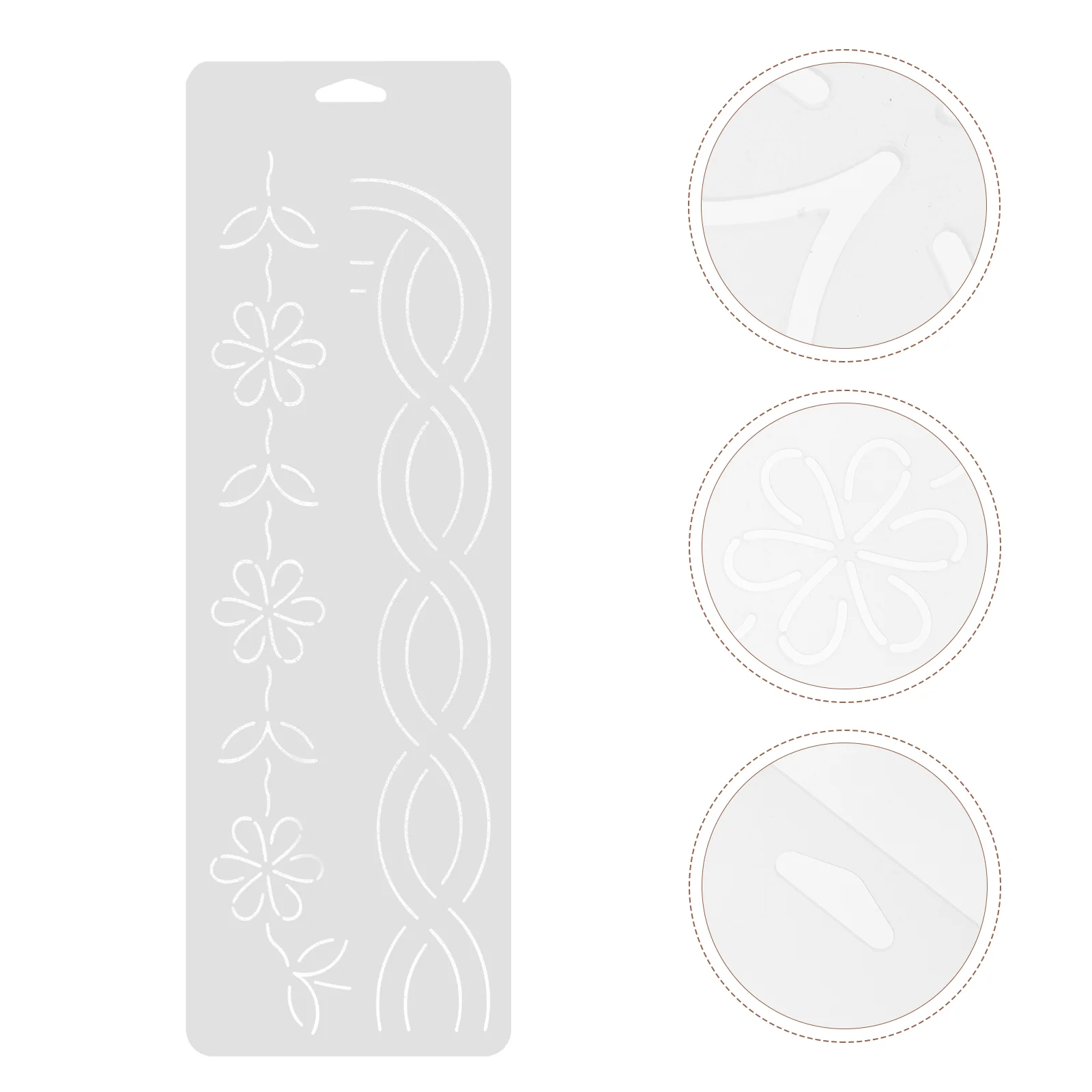 

Crimping Template Fabric Cutting Ruler Plastic Stencils DIY Stitching Precision