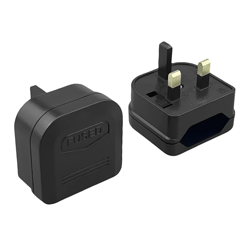 European Euro Eu 2 Pin To Uk 3 Pin Power Socket Travel Plug Adapter Converter Power Adapter Charger AC Cord Socket Outlet