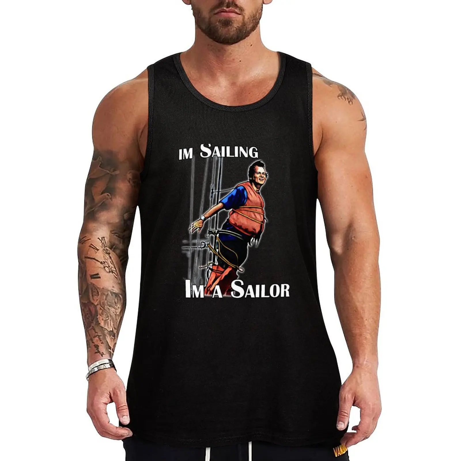 

Im Sailing Tank Top summer clothes man 2024 Men's gym t-shirt