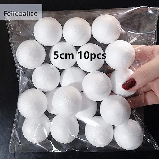 Introducing the 1cm 1.5cm 2cm 2.5cm 3cm 4cm White Foam Round Balls Mini Polystyrene Styrofoam Craft Decoration Christmas Balls