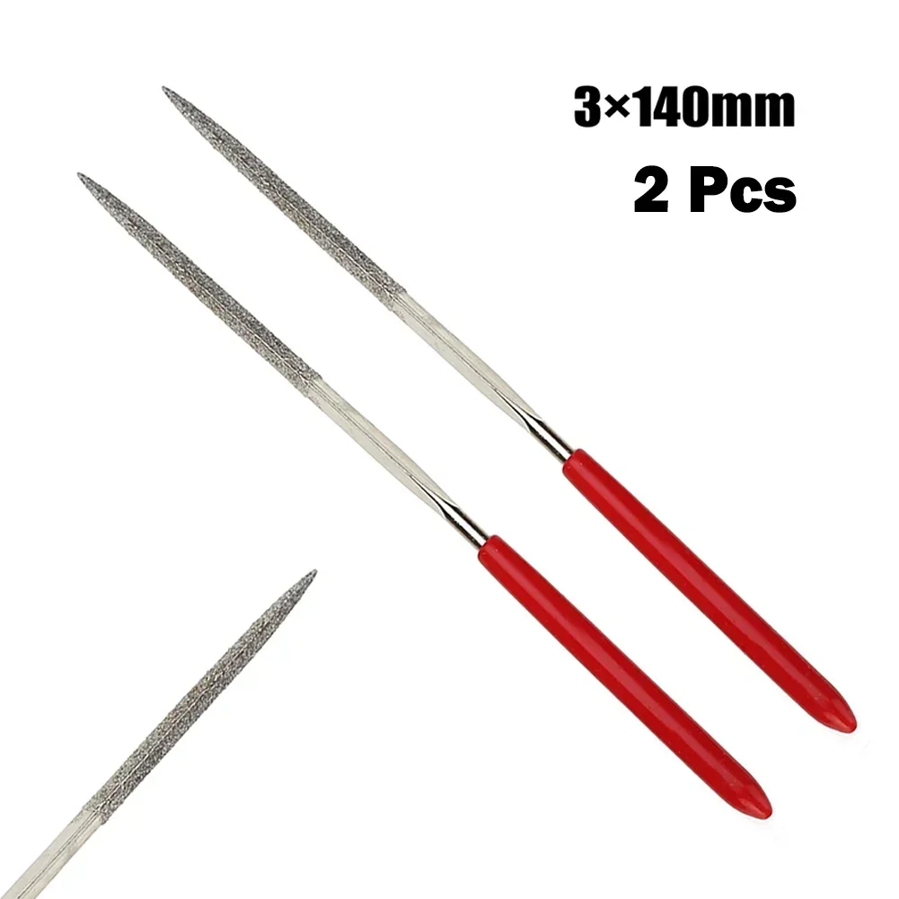 Triangular Diamond Needle File 3x140mm Grinding Polishing Files Set For Steel Stone Metal Wood Electronics Repair Tools needle file set needle file kit needle file needle files