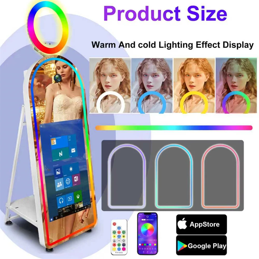 المبيعات الساخنة كاميرا مرآة كابينة تصوير مع 32 بو...