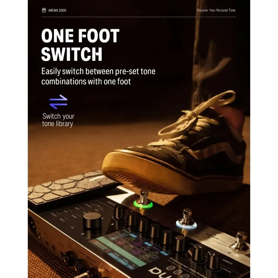 Donner Arena 2000 マルチエフェクターペダル 278種類のエフェクト IR