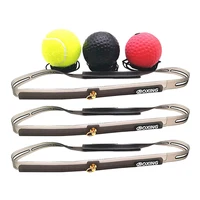 Boxing Reflex Speed Punch Ball Boxing Rubber Balls for Agility Reaction Training with Sweatband Fitness Equipments Accessories 2