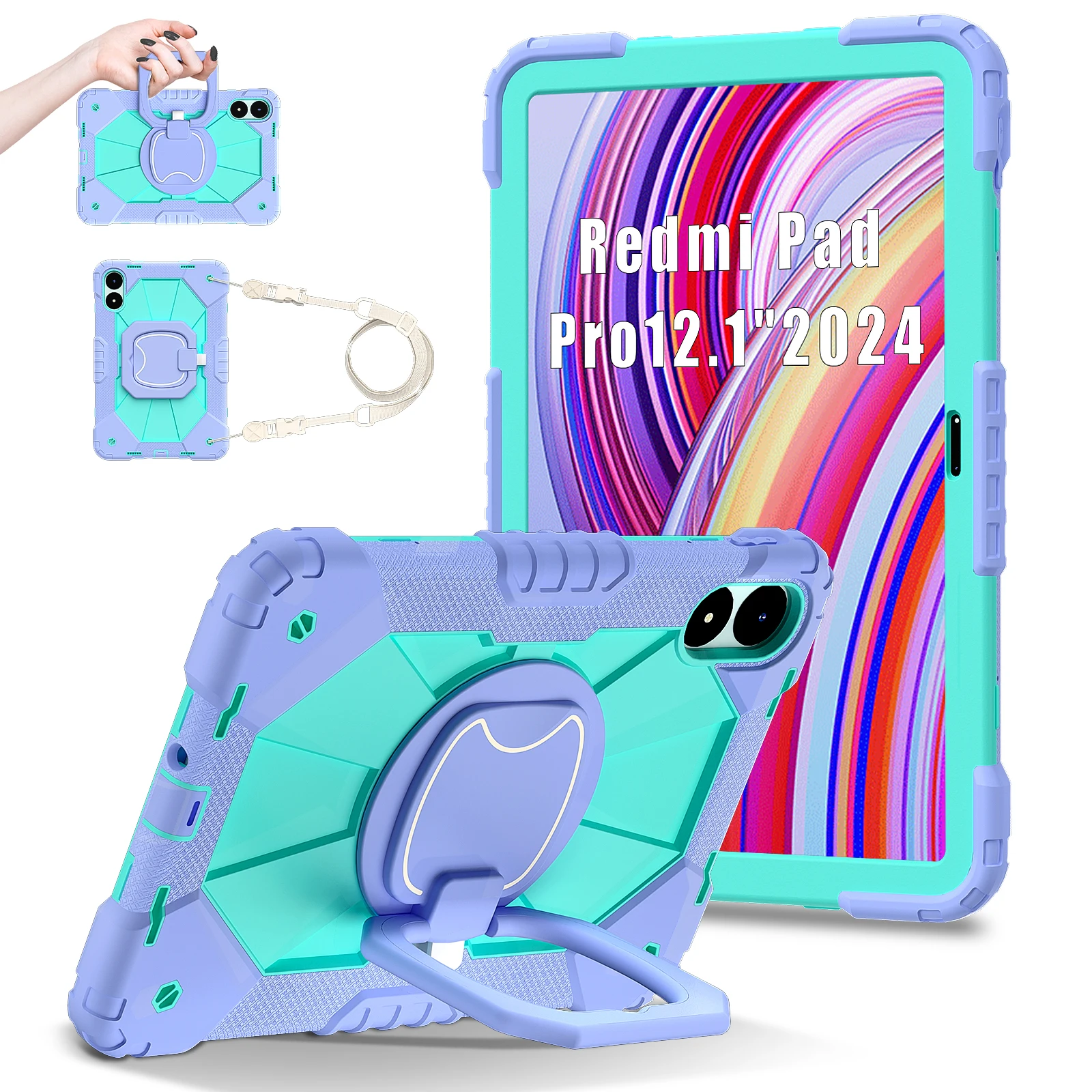 Multi-Fold Smart Cover with Transparent Back and Pen Slot