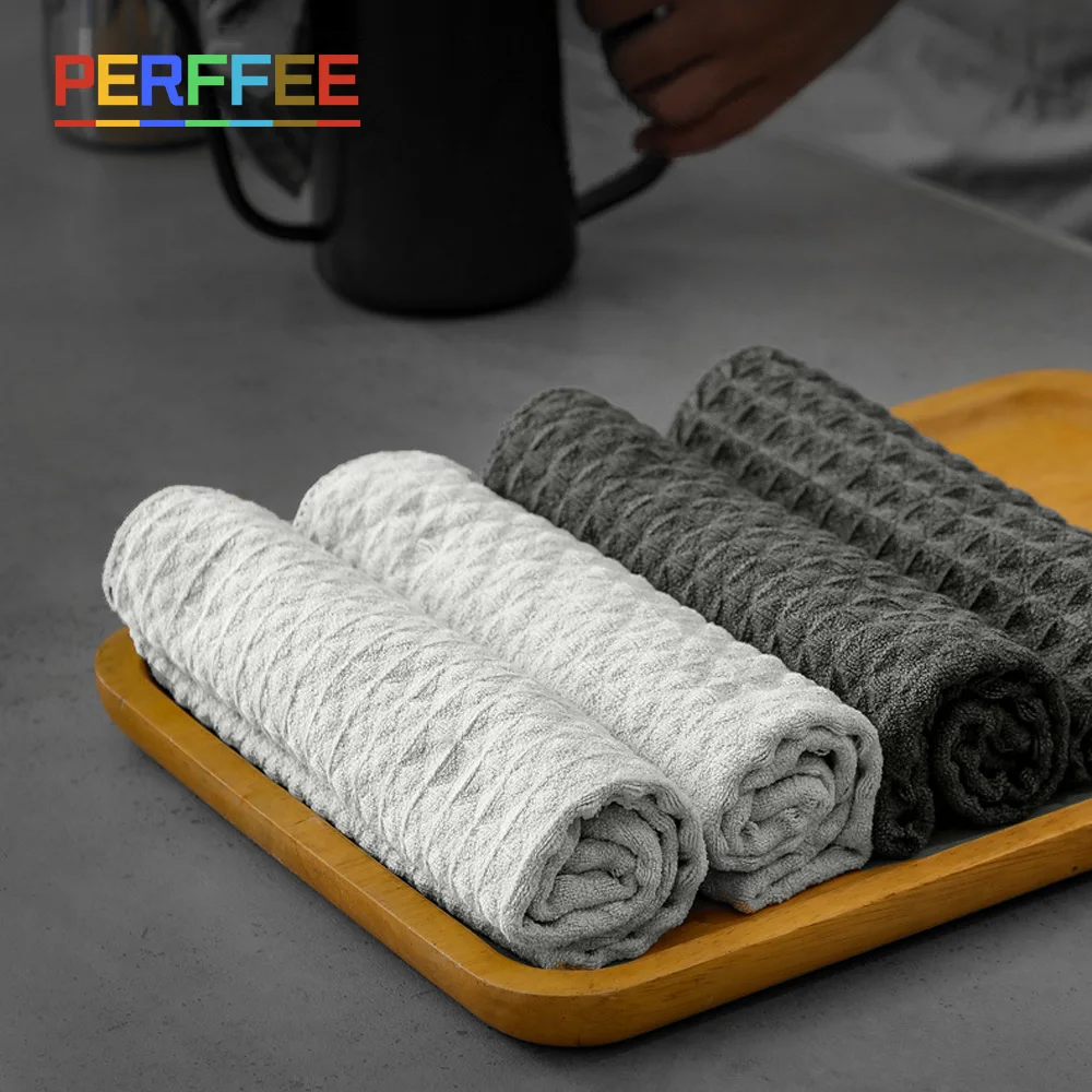 Barista Microfiber Cloth Coffee Machine Cleaning Towel Bar Wipes Absorbent Square Towel Coffee
