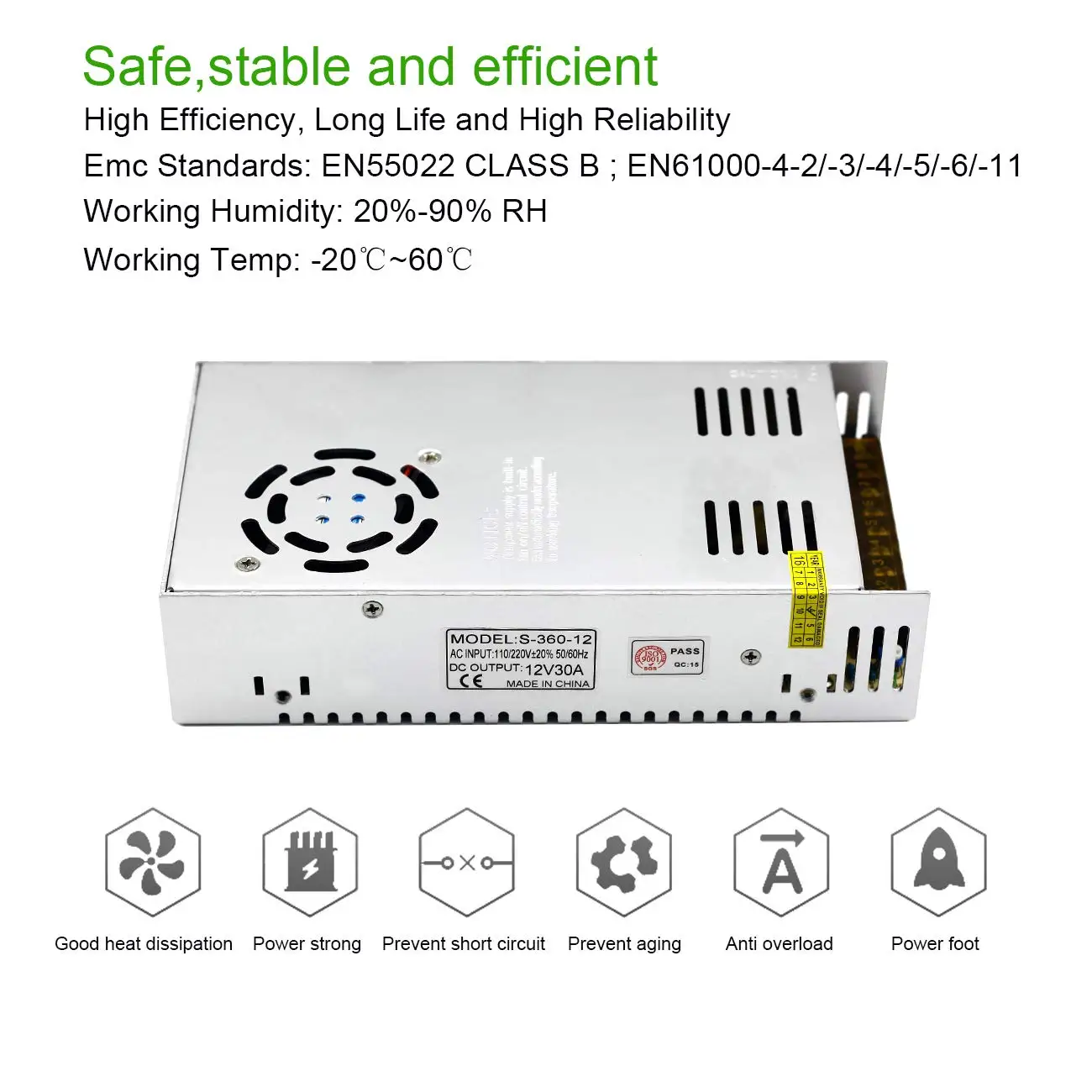 Multi-Voltage LED Power Adapter with Adjustable Current Output