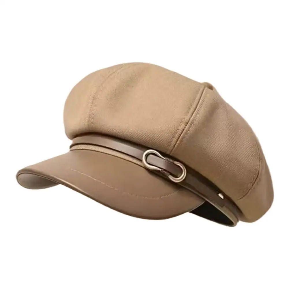 Vintage Einfarbig Baskenmütze Hut Herbst Winter Mode Maler Kappen Casual Wolle Hut Newsboy Hut Tägliche Casual Wear – Detail 25