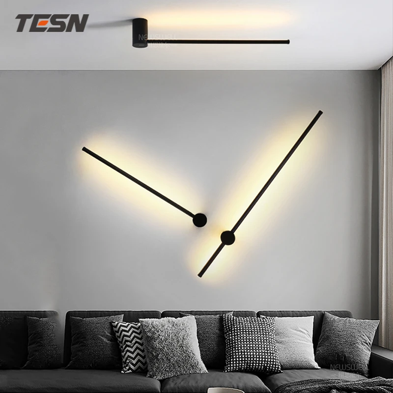 Hot sale Led Wall Lamp Long Wall Light Decor For Home Bedroom Living Room Surface mounted Sofa background Wall Sconce Lighting wall hanging lights