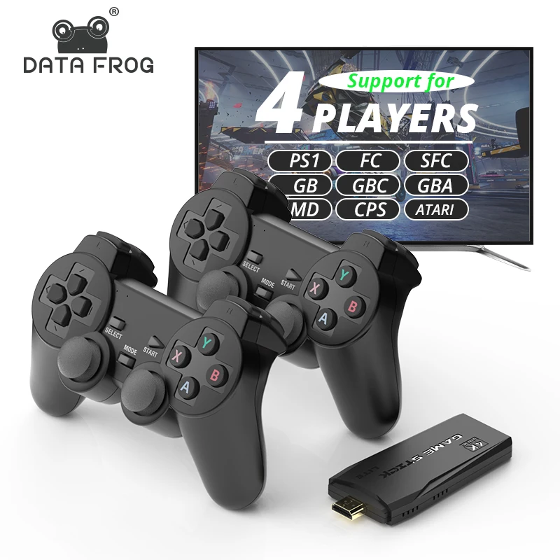 Data Frog Ps1/Sega/Snes/Mame 4K Ultra Console Di Gioco, 64Gb, 10000 Giochi