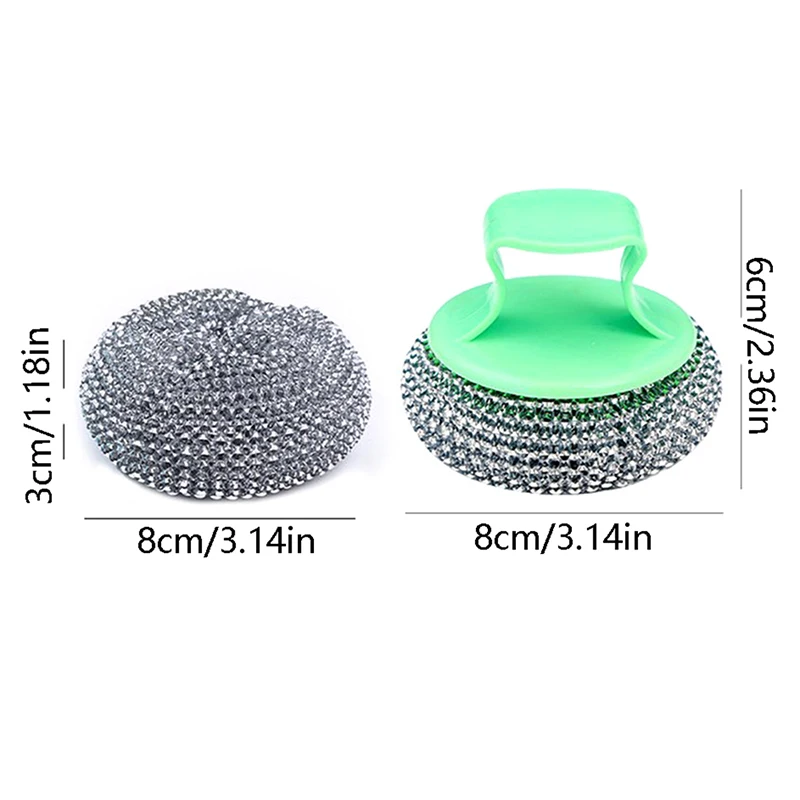 Stainless Steel Kitchen Cleaning Brush Cleaning Balls Oversized Brush Plate & Bowl Brush