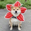 Pet Hat Costume Demogorgon Hat Props Headwear Soft Kitten Scary Flowers