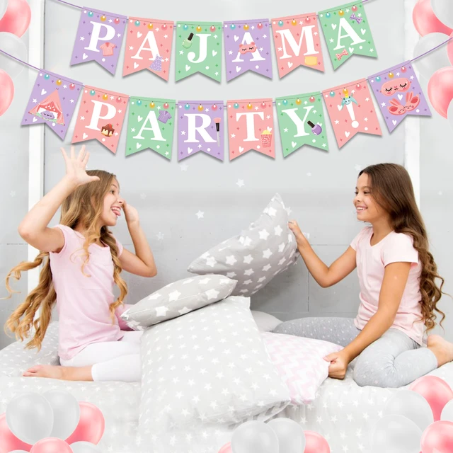 Sleepover Party Backdrop for Girls, Party Decor, Pajama Slumber Party  Pillow, Fight Teens, Birthday Party Supplies - AliExpress