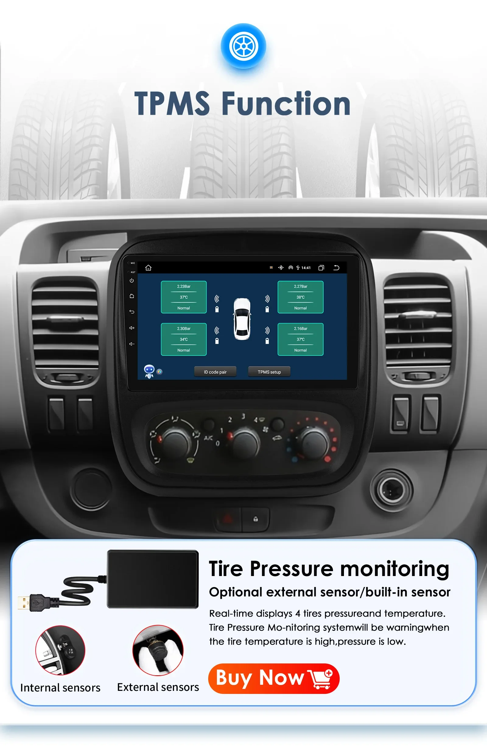 Hizpo 8581 AI-Systeme Carplay 4G Android 14 Autoradio für Renault Trafic 3 2014 Opel Vivaro B Multimedia-Videoplayer GPS FM BT – Detail 24