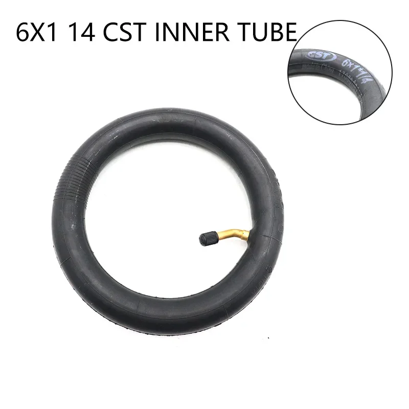 

CST Inner Camera 6x1 1/4 with a Bent Angle Valve Stem for Many Gas Electric Scooters Motorcycle 6*1 Tyre Parts