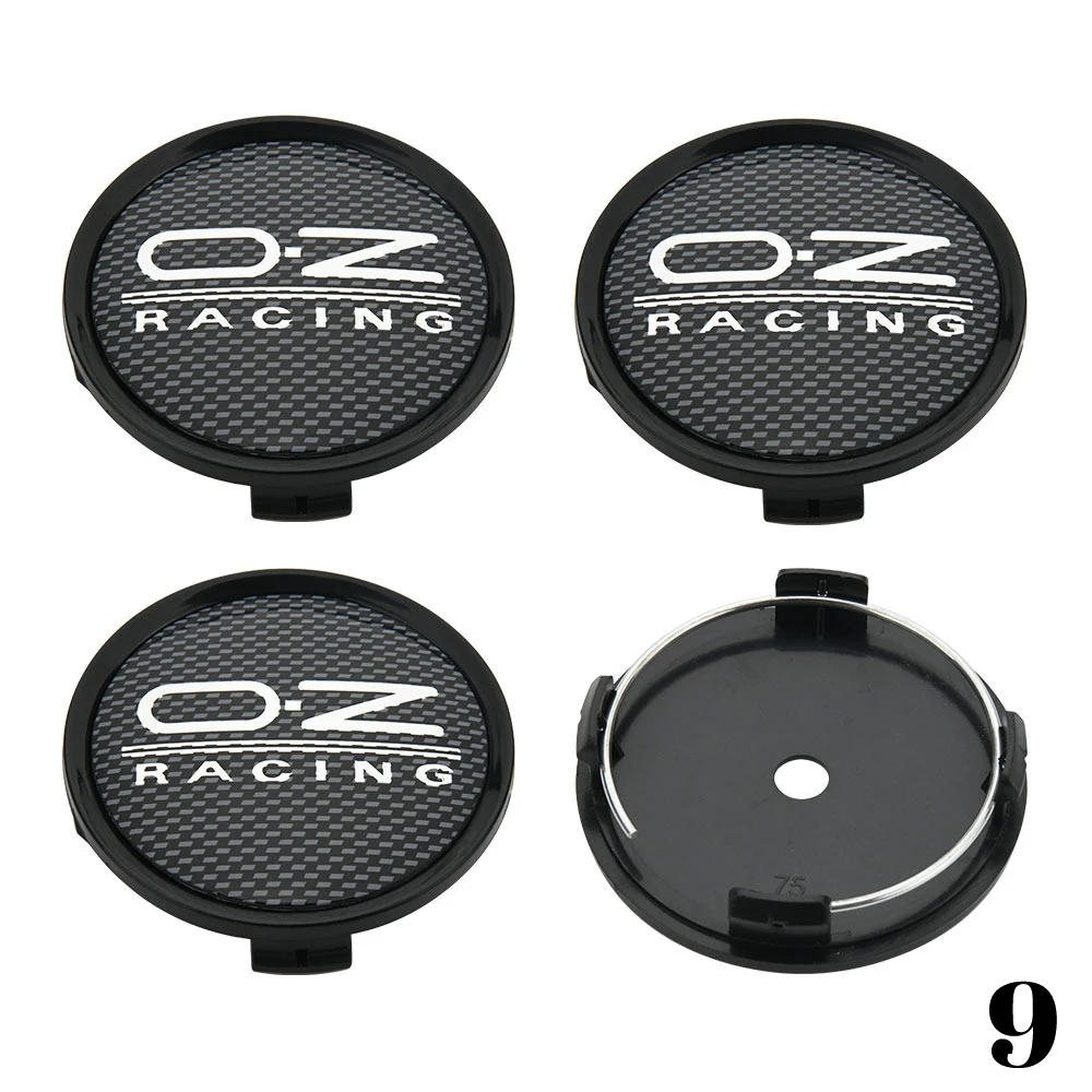 4 Capuchons De Moyeu Noir Pour Jantes OZ Racing M595 - Ø62mm/58mm, ABS - Amélioration Look Voiture