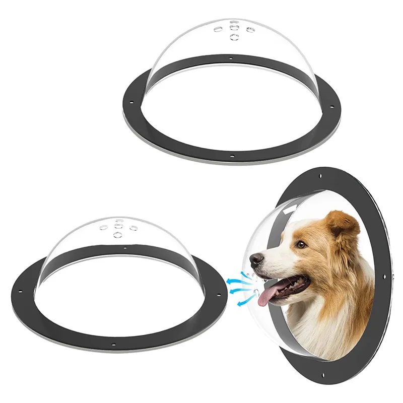 Bobby Dog Fence Window Acrylic Clear Pet Dome View With Air Holes