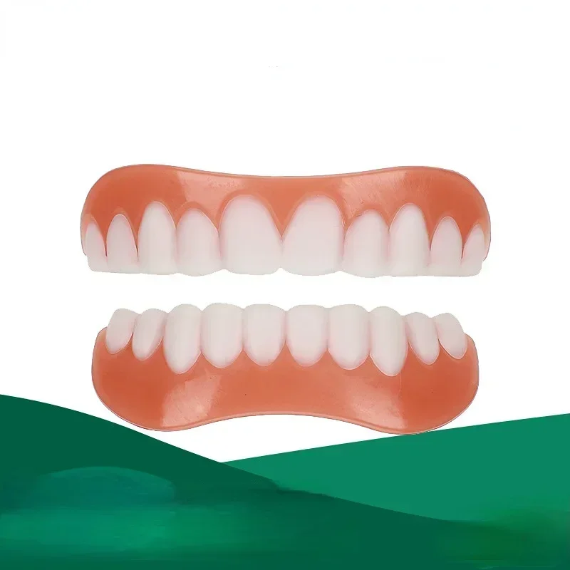 

False Teeth Silicone Upper Lower Veneers Perfect Laugh Veneers Dentures Paste Fake Teeth Braces Comfortable Teeth Orthodontic