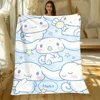 Cinnamoroll sanrio Cartoon Printed Flannel Blanket.Sofa .Bedroom.Bed Home Office Nap Blanket Car. Travel Picnic Blankets Gift 1