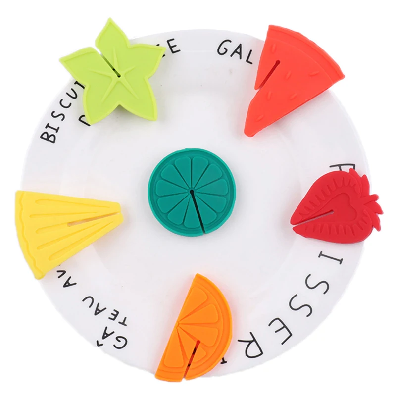 New 6Pcs Fruit Pattern Silicone Wine Glass Premium Durable Drink Marker For Drinks Cups Beverage Glasses Wine Glass