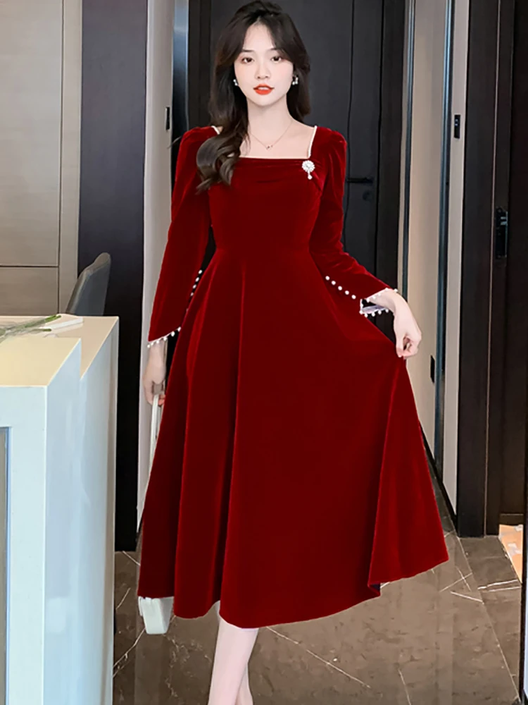 Ashley Silk Velvet Gown | Velvet Dress - Costarellos