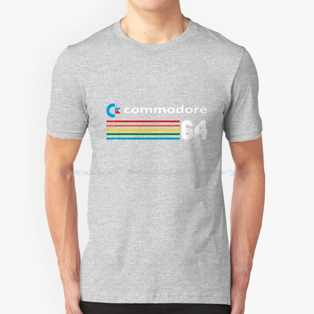 Commodore 64 Computer T Shirt 100% Cotone Tee Commodure 64 Computer 8 Bit Commodore Vic 20 Commodore Max C64 Ibm Computer