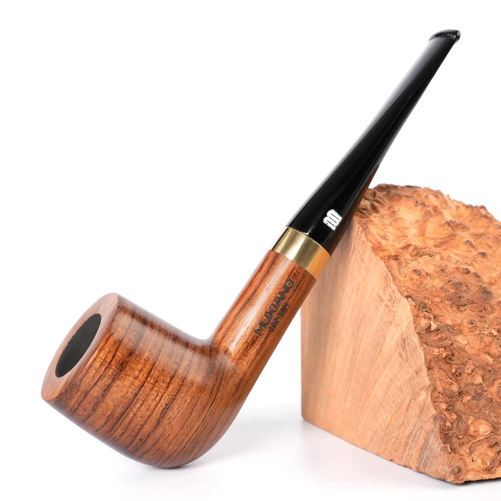

JIBILL handmade tobacco pipe, straight handle billiard ball, 9mm pipe channel, solid wood pipe, acrylic pipe mouth, Father gift