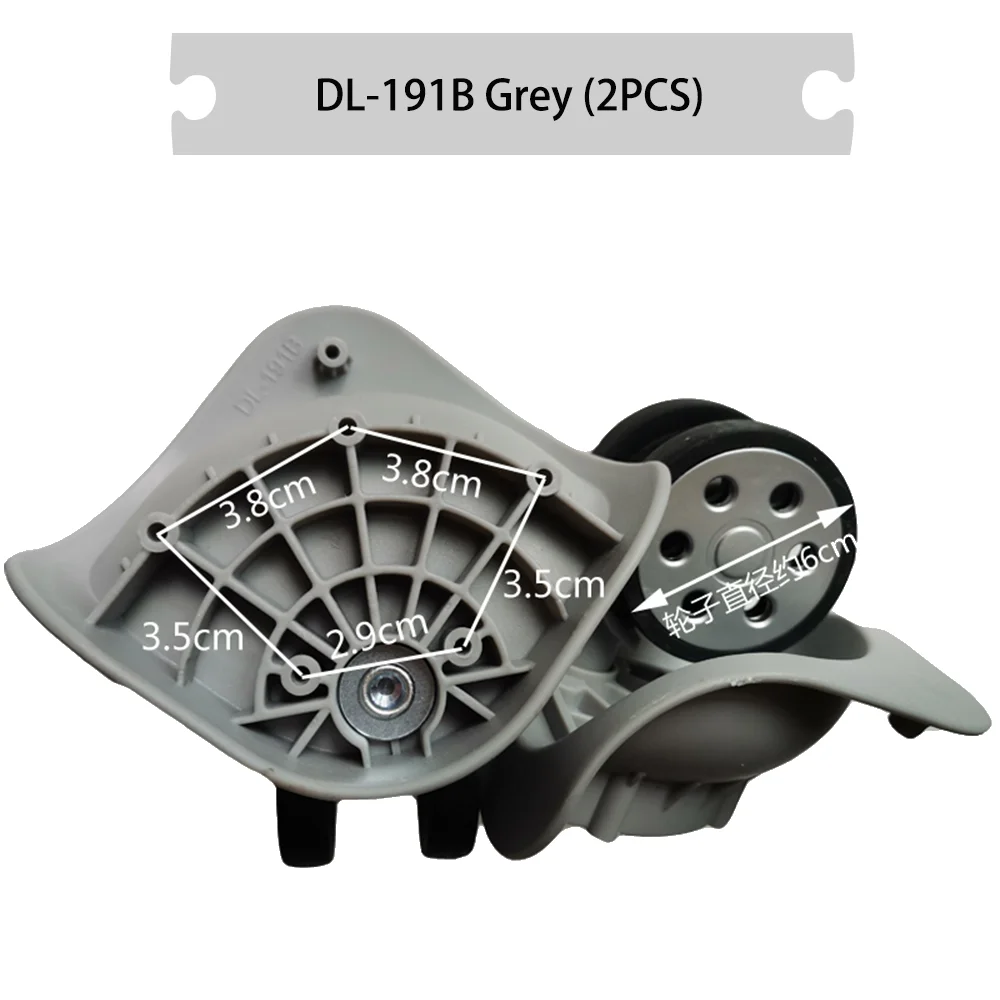 Suitable For DL-191B Wheel Trolley Case Universal wheel Replacement Luggage Repair Wheels Wear-Resistant Wheel