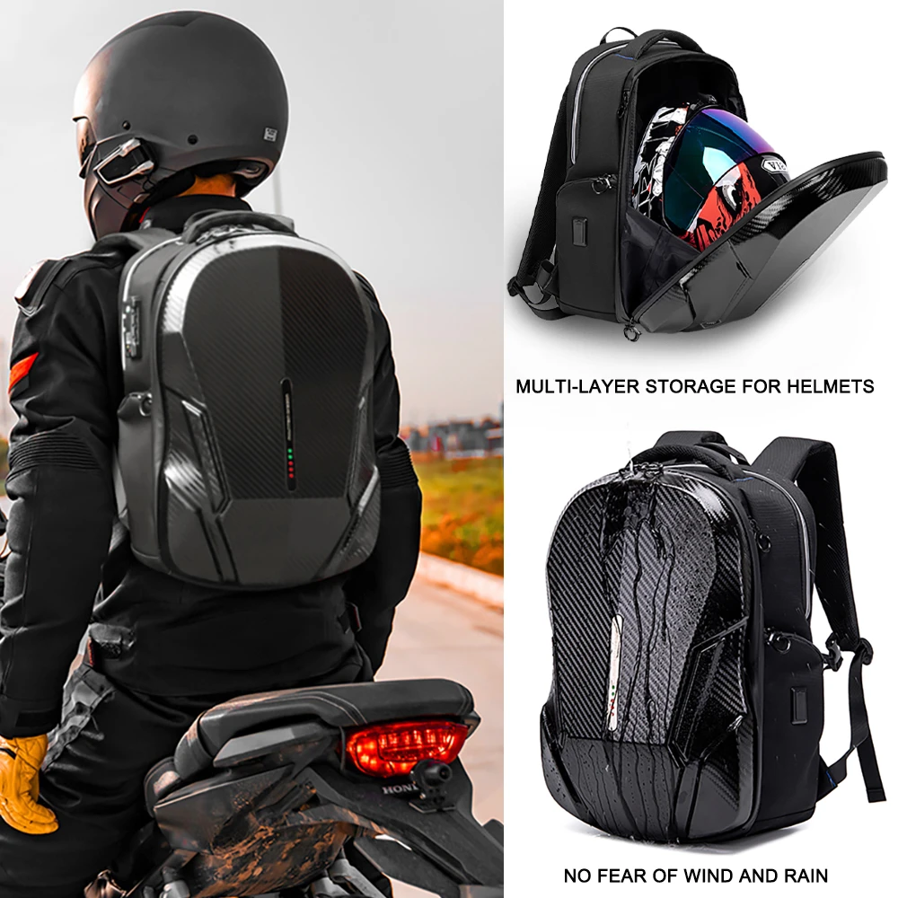 Waterproof Motorcycle Backpack Multifunction Sports Bag For Men Rider
