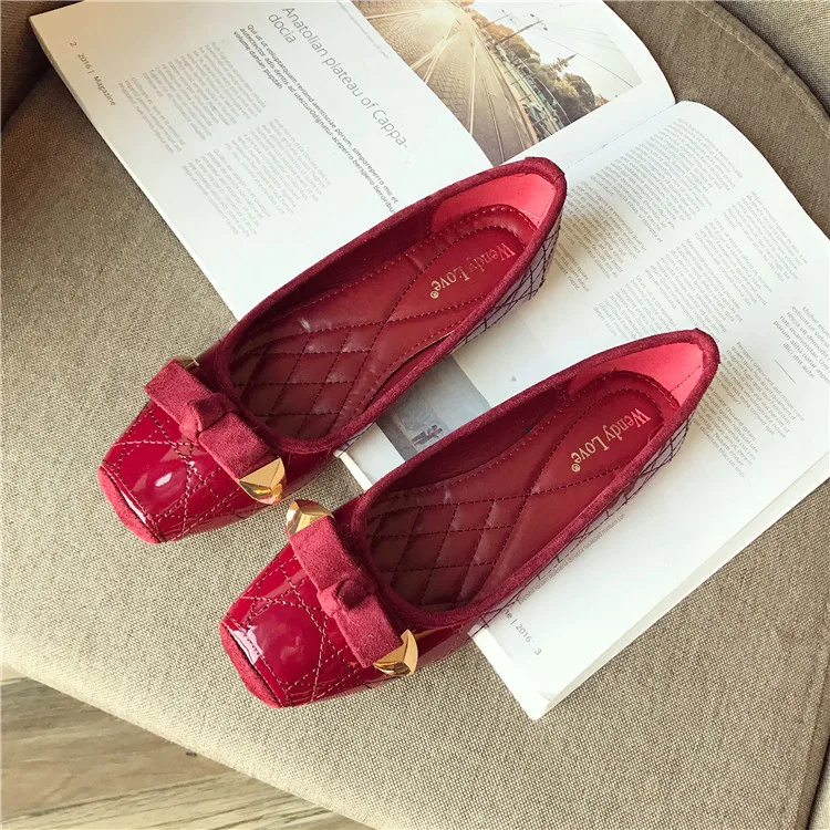 2023 Spring New Korean Versatile Flat Women's Shoes Fashion Square Head Large Size Short Mouth Casual Women's Shoes 35-41 6