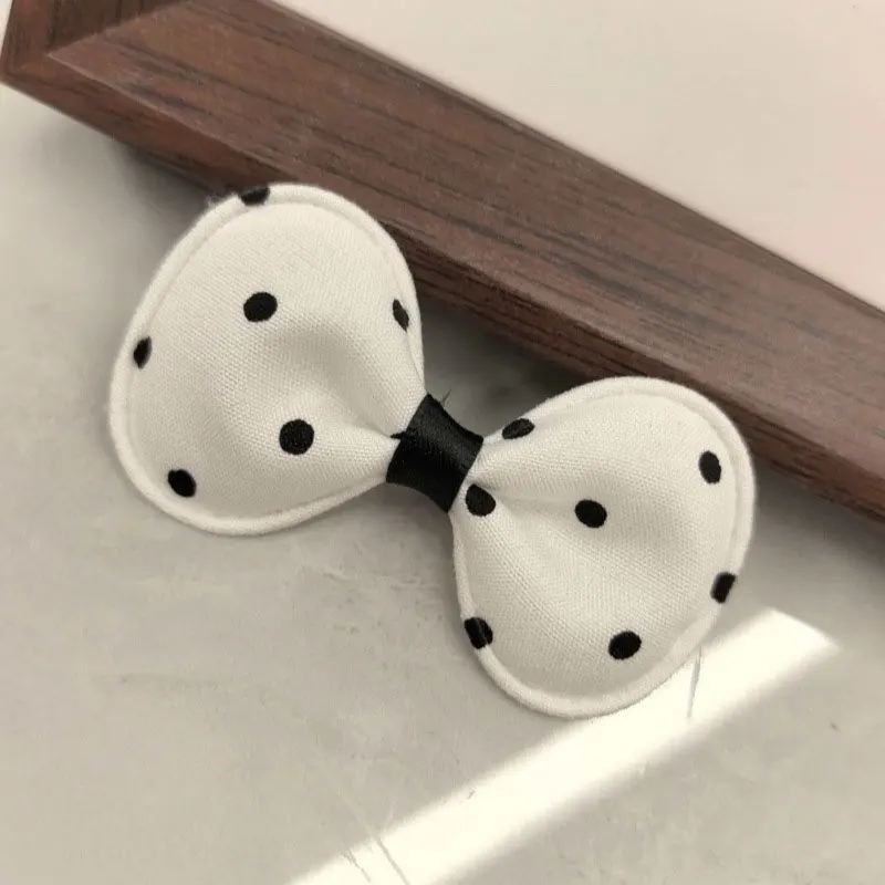24 Stück gepunktete Fliege, gepolsterte Applikationen für DIY-Haarspangen, Bastelzubehör und Kleidungsdekoration, Aufnäher – Detail 9