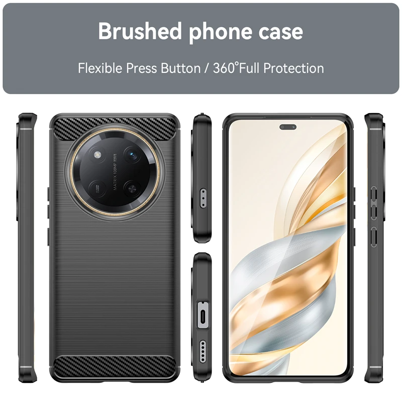 Mixroom - Cover Custodia Back case In TPU Silicone Morbido Per Honor 50 Lite Fantasia Musica Chiave Di Violino C40