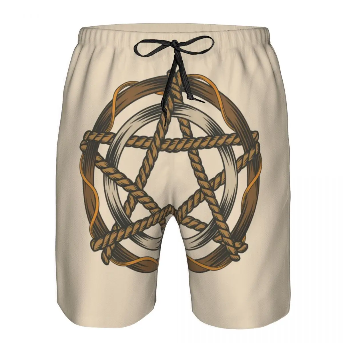 

Swimwear Mens Swim Shorts Beach Trunks Wiccan Illustration Swimsuit Surf Board Bathing Suit