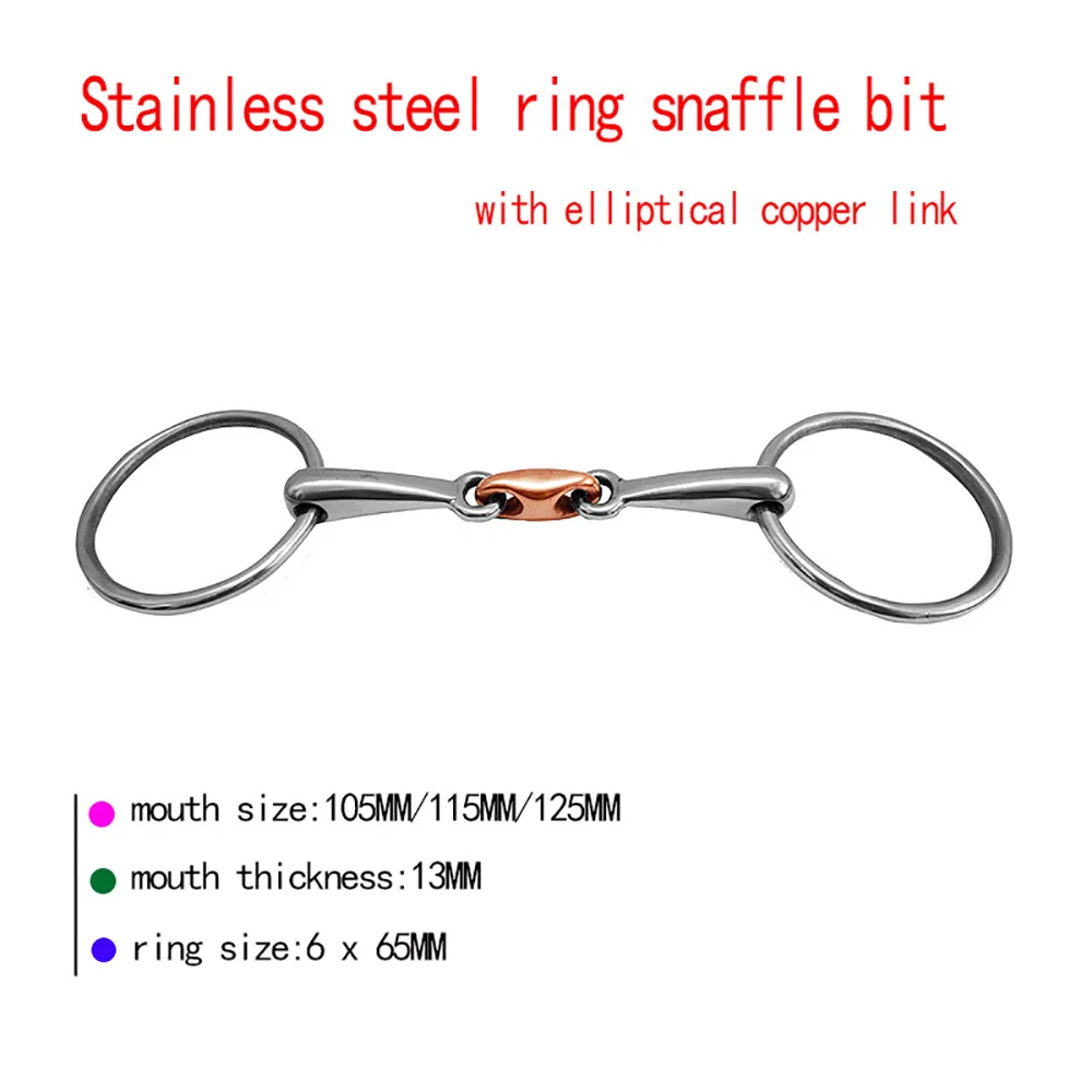 New Horse Bit Stainless Stainless Steel Ring Horse Bridle Training Equipment Loose Ring for Controling Horse Activities 4