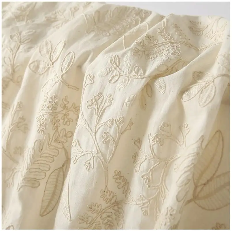 Luxurious 3D French Embroidered Fabric