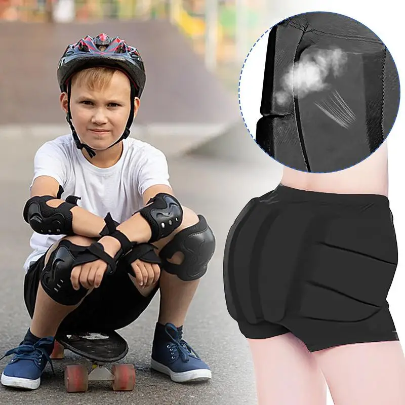 Snowboard Butt Pad Ergonomic 3D Snowboard Butt Pad Protective Padded Shorts Skating Protective Gear For Ice Skating Roller