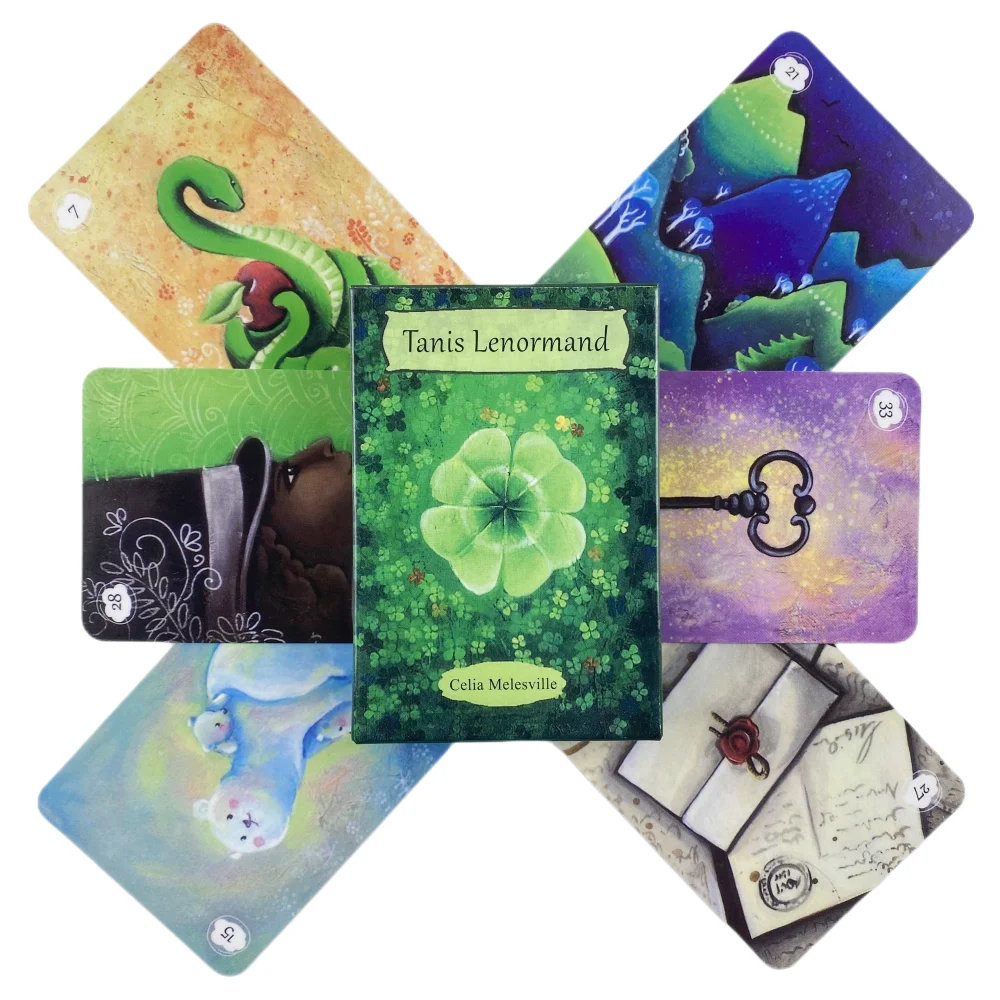 Tanis Lenormand by Celia Melesville Spirit of the animals Light Visions Tarot Messages From Your Angels oracle deck 4