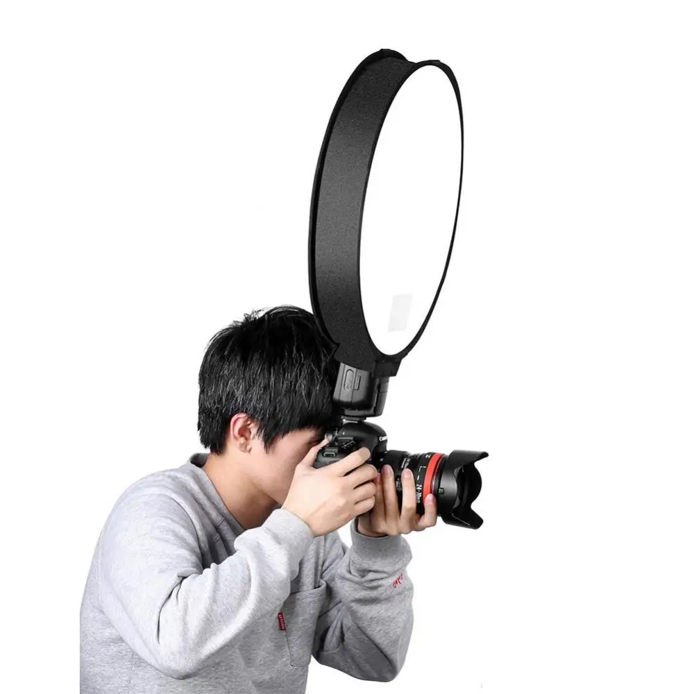 30/40cm Universal Round Style Foldable Flash Light Diffuser Round