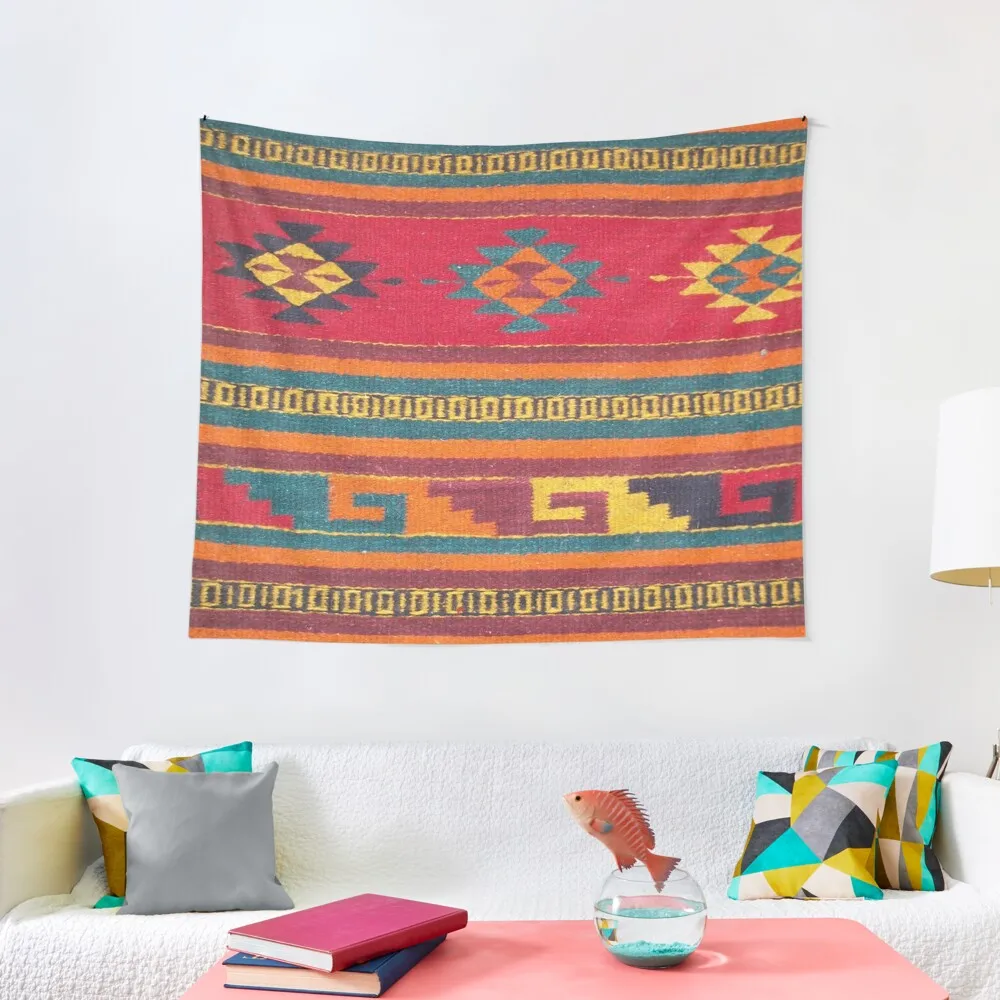 

Colorful red Aztec Pattern Tapestry Bedrooms Decorations Things To Decorate The Room Room Decorations Decorative Wall Mural