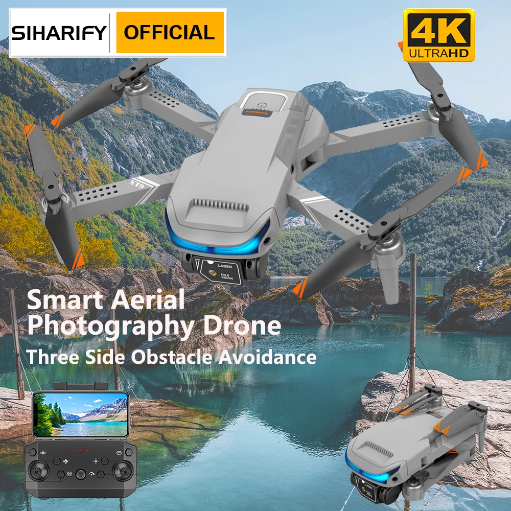 hunters 2.4 ghz rc 6 axis gyro quadcopter 2022 SIHARIFY Smart 3 Sided Obstacle Avoidance RC Drone 4K WiFi Height Hold FPV Dual ESC Camera Optical Flow Position Quadcopter syma remote
