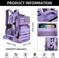 Tactical Backpack 3P Bag 45L Hiking Assault Backpack Outdoor 3 Days Travel Waterproof Climbing Rucksack Camping Hunting Mochila 2