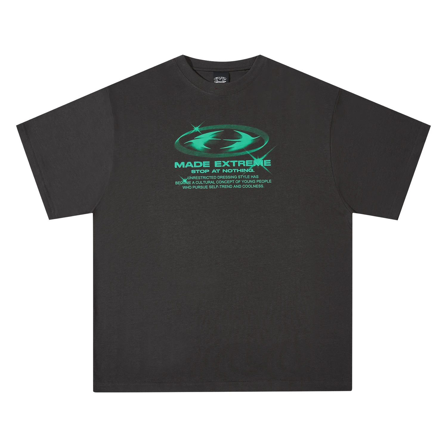 

MADE EXTREME Basic Style Letters Short Sleeve T-shirt Couple Tee