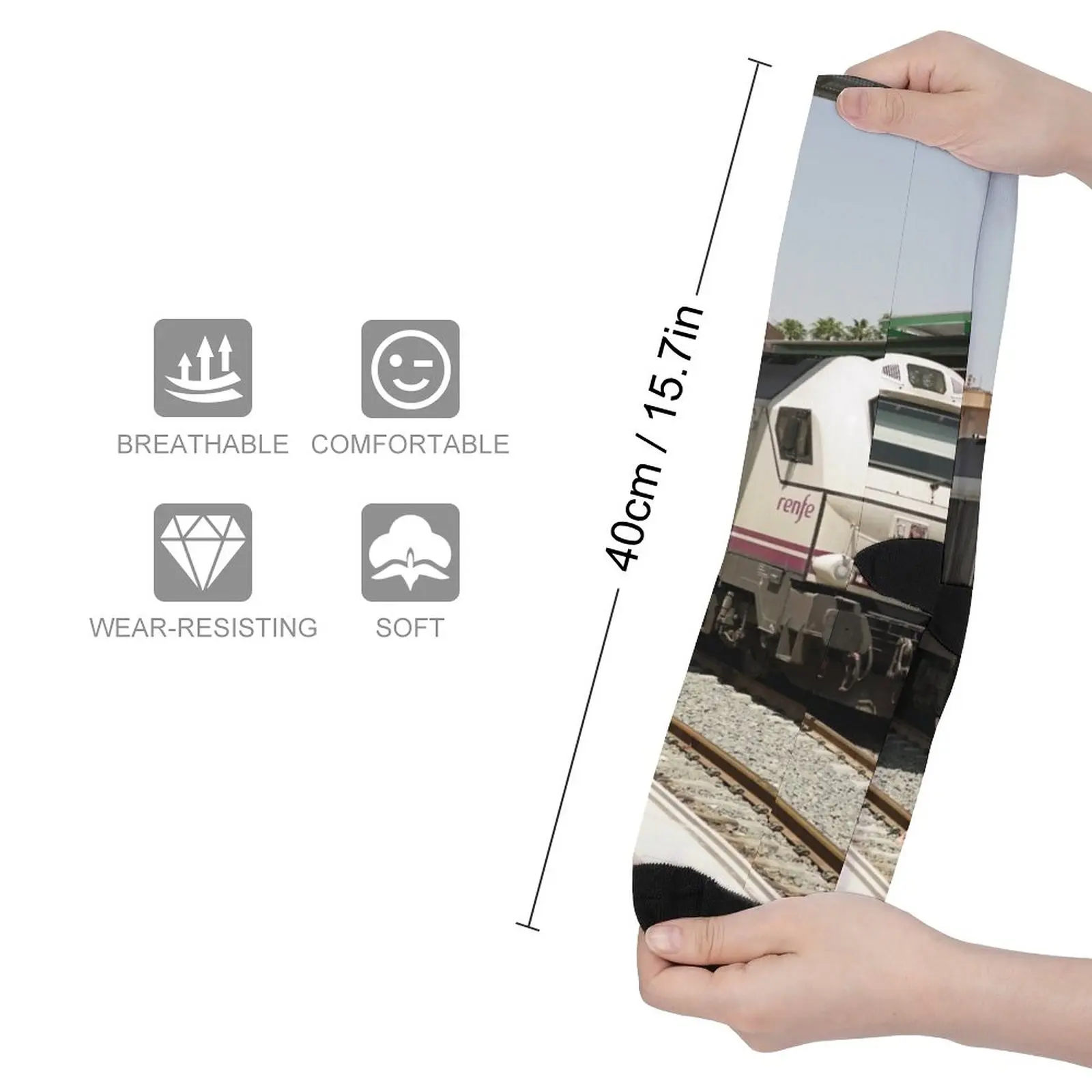 Renfe commuter trains | Spain | Railway | | Railway station Europe | railways Socks socks Men's Rugby Stockings compression