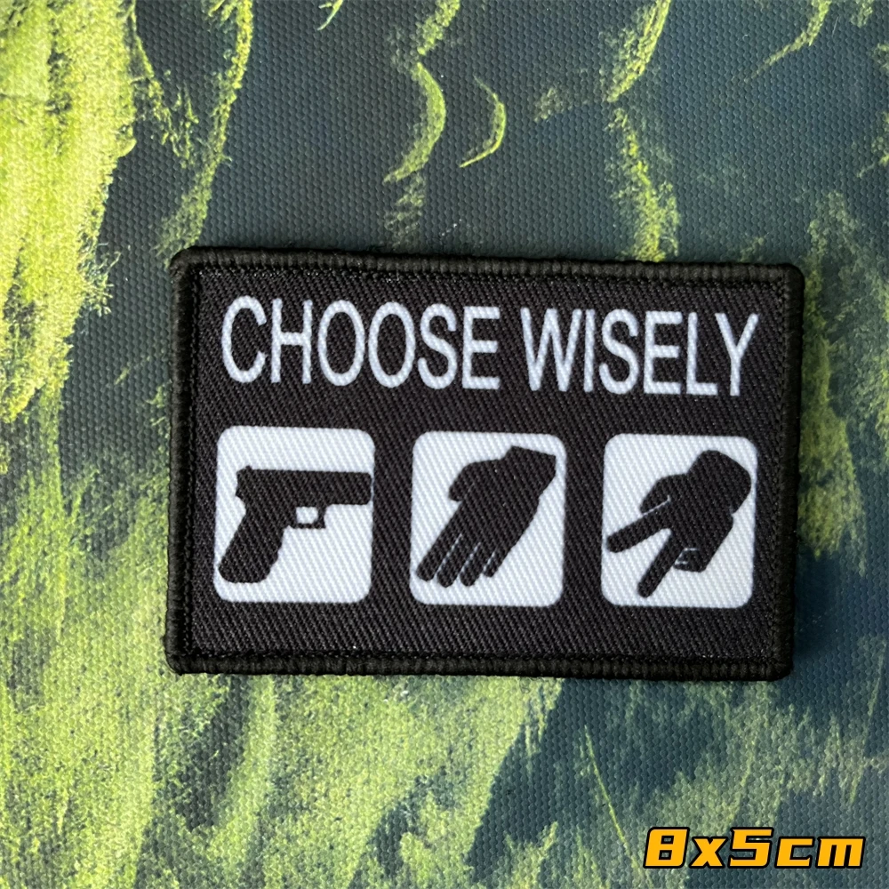 Geschützt durch Hochgeschwindigkeits-Funk gerät Moral Abzeichen Patch Anatomie einer Bank gedruckt Patches taktische Rucksack Klett verschlüsse – Detail 3