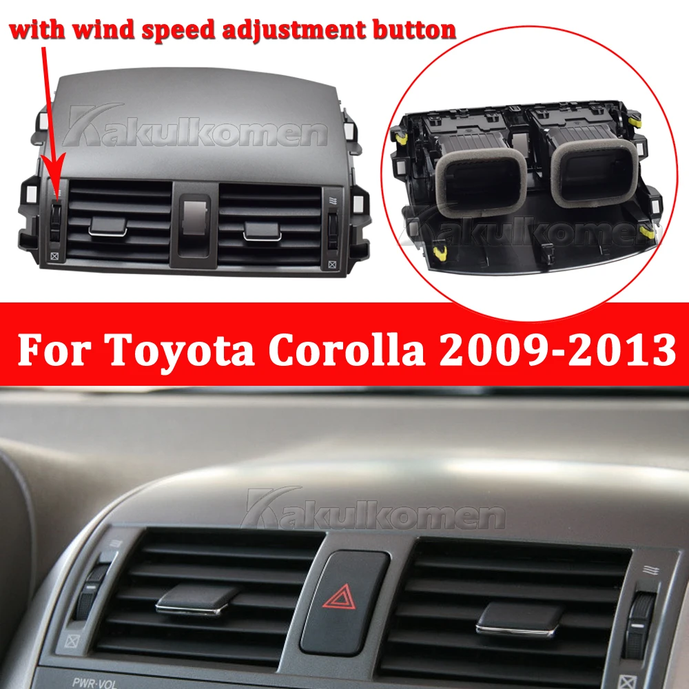 Center Dash A/C Air Conditioner Central Air Outlet Panel Grill Cover For Toyota Corolla Altis 2007 2008 2009 2010 2011 2012 2013 3