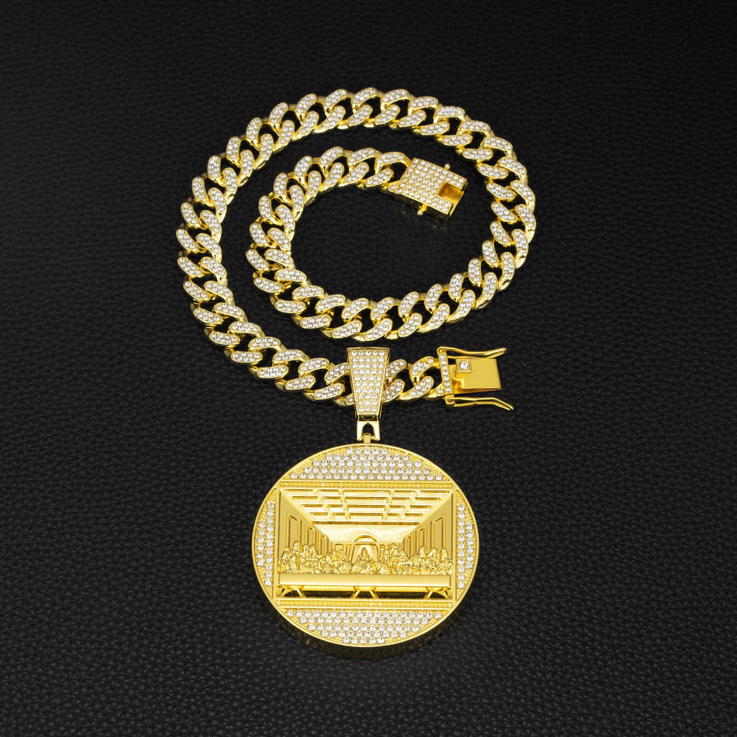 Ciondolo Ultima Cena Hip Hop Con Collana Catena Corda 4mm 24 Pollici – MaxBling81